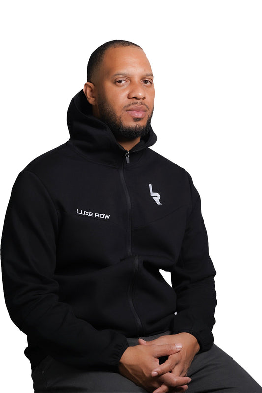 Luxe Row Black Men’s Hoodie